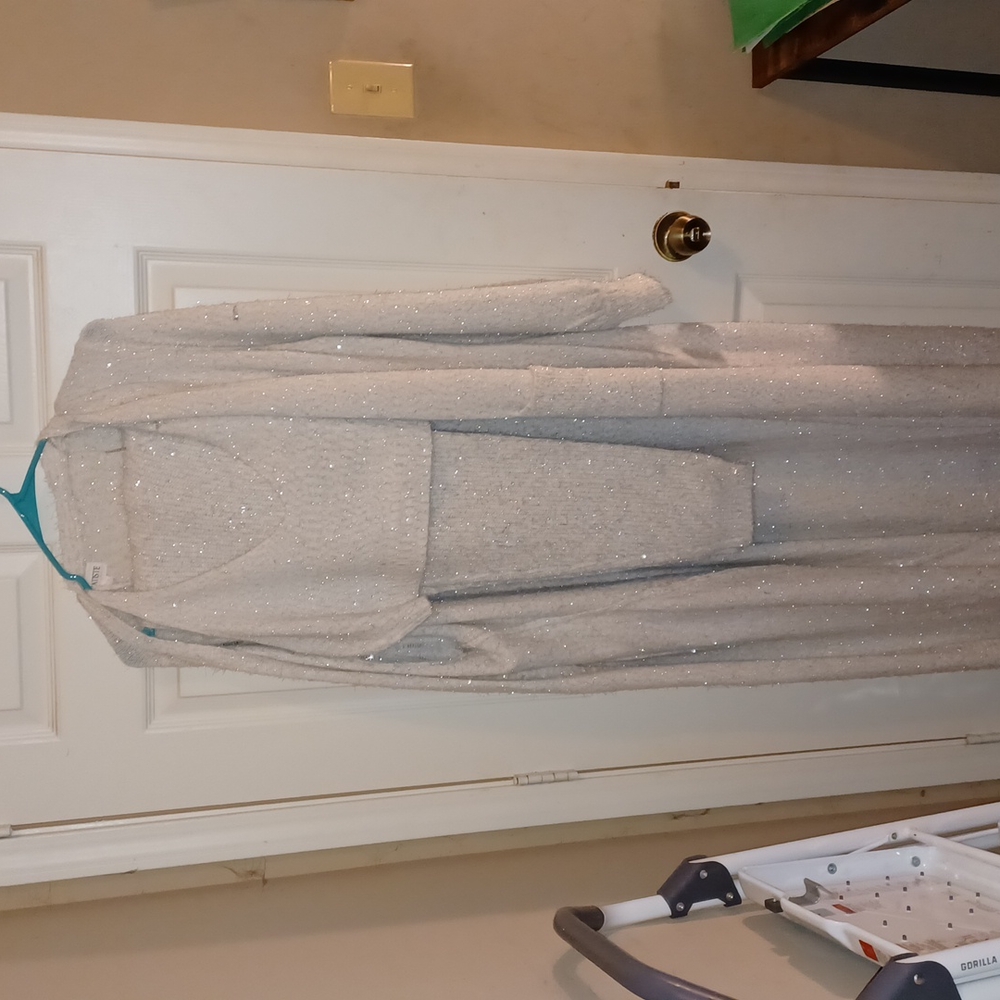 3 piece cozy set size 3x white metallic